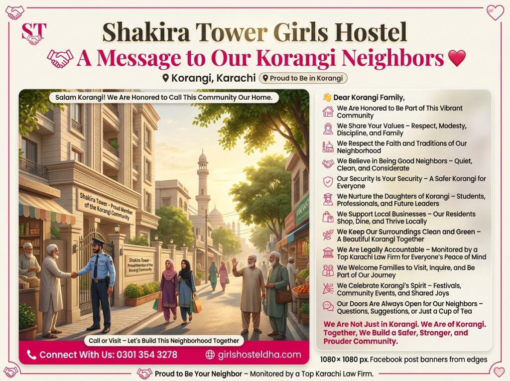 A Message to Our Korangi Neighbors