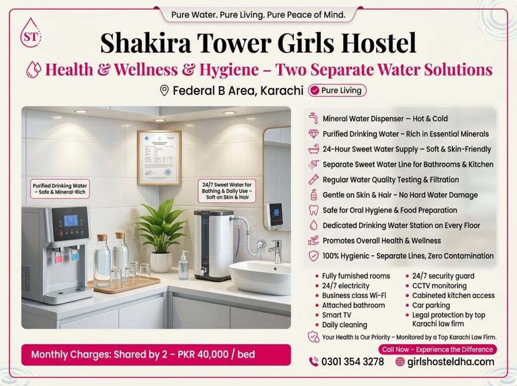 Health and wellness & Hygiene: Two Separate Water Solutions