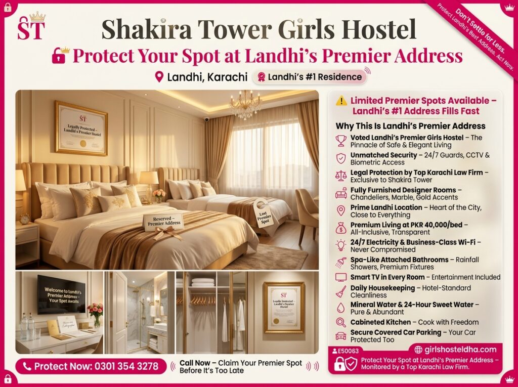 Protect Your Spot at Landhi’s Premier Address